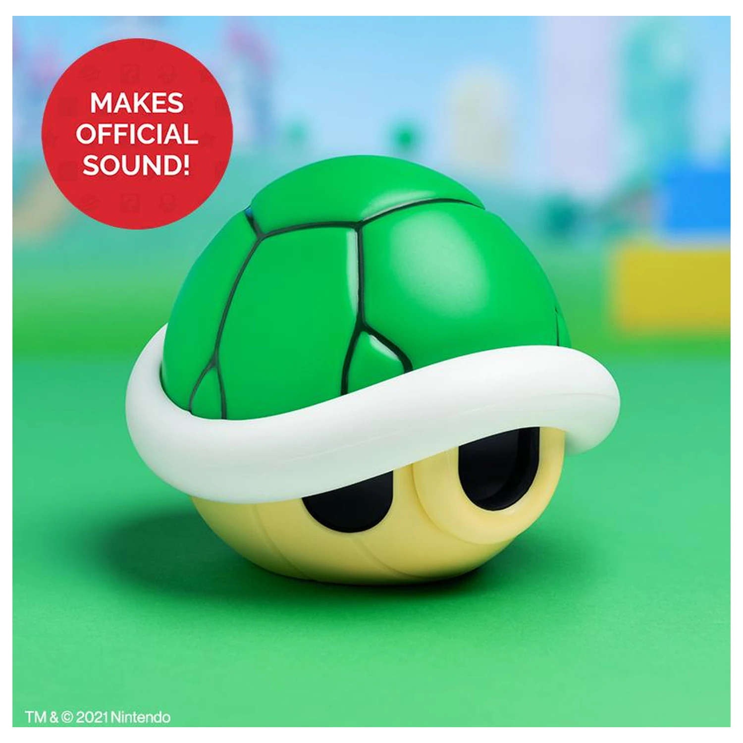 Super Mario Green Shell Dekoleuchte mit Sound 15cm Produktfoto