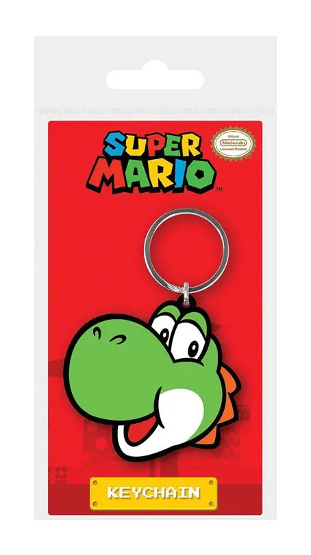 Super Mario Gummi-Schlüsselanhänger Yoshi 6 cm termékfotó