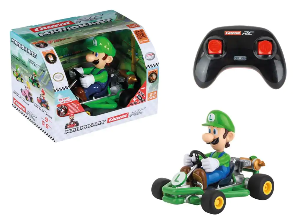 Super Mario Kart ferngesteuertes Auto 1/18 2.4GHz Pipe Kart Luigi Produktfoto