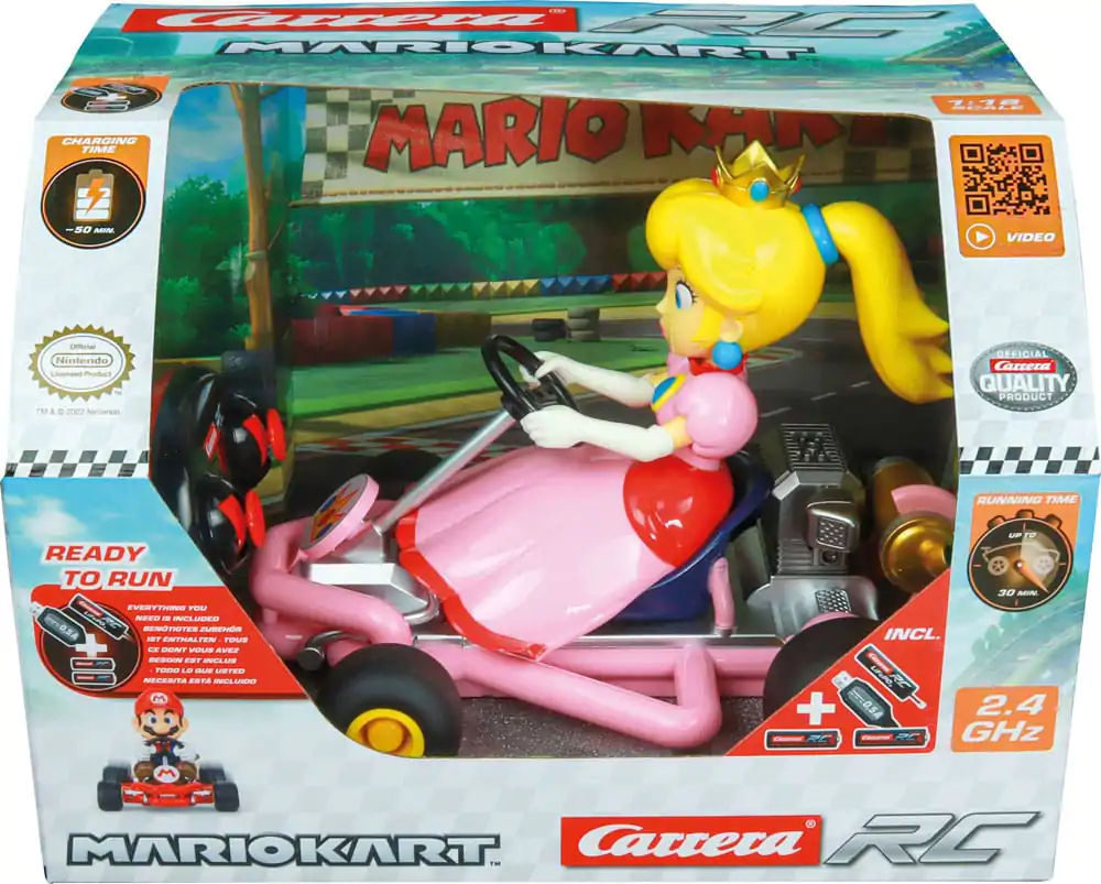 Super Mario Kart RC ferngesteuertes Auto 1/18 2.4GHz Pipe Kart Peach Produktfoto
