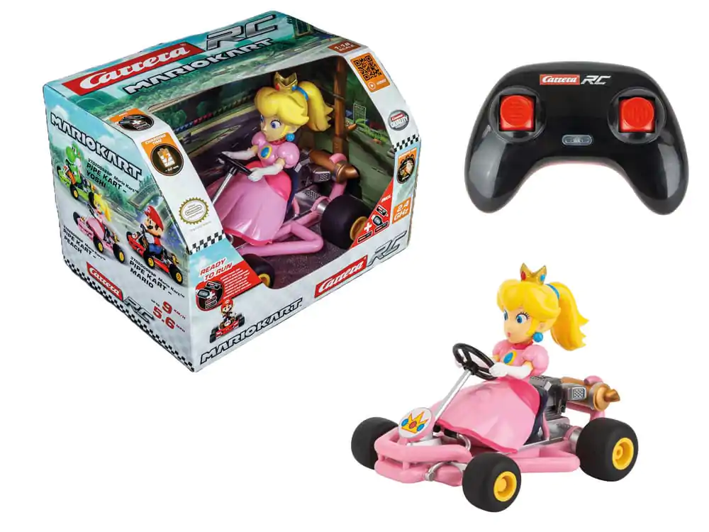 Super Mario Kart RC ferngesteuertes Auto 1/18 2.4GHz Pipe Kart Peach Produktfoto