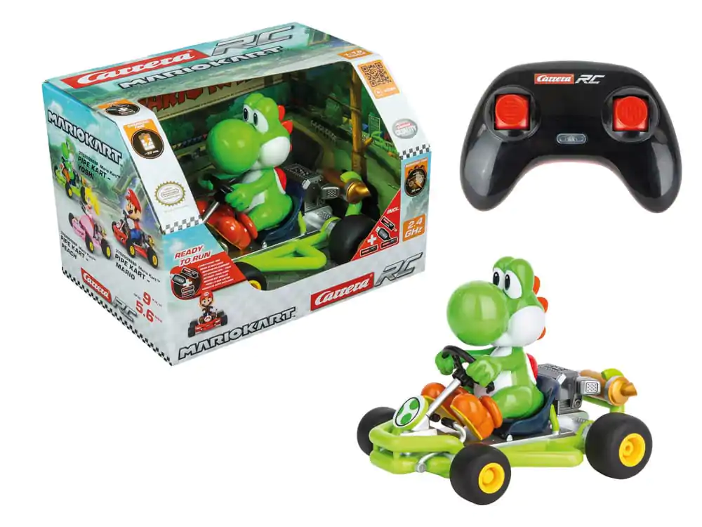 Super Mario Kart ferngesteuertes Auto 1/18 2.4GHz Pipe Kart Yoshi Produktfoto
