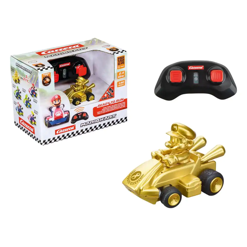 Super Mario Kart RC ferngesteuertes Auto 1/50 2.4GHz Mini Mario Gold Produktfoto