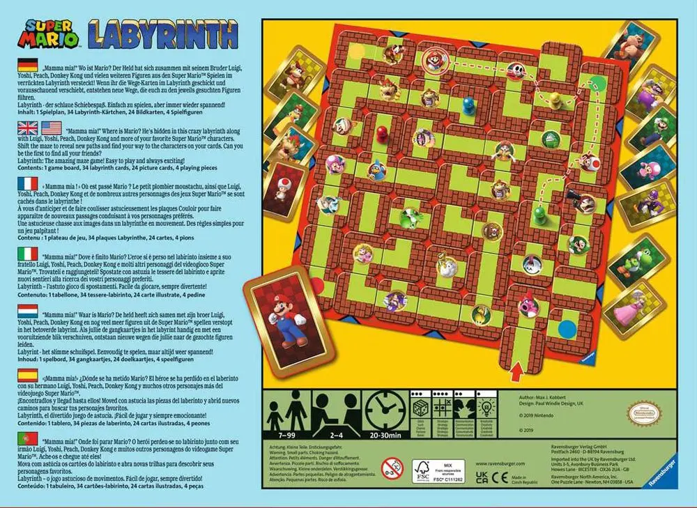 Super Mario Brettspiel Labyrinth termékfotó