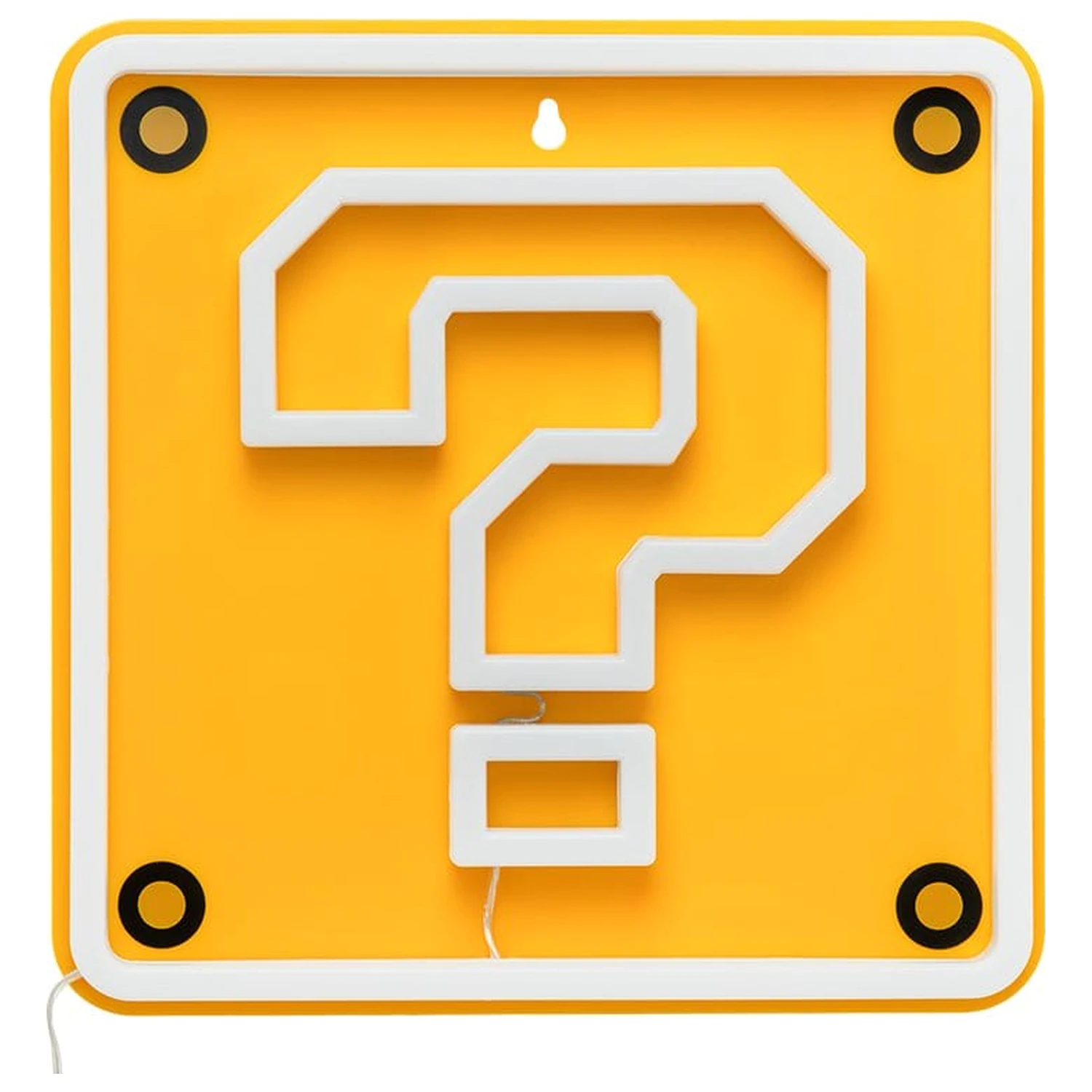 Super Mario LED Neon Wandlampe Question Block 24 x 24 cm Produktfoto