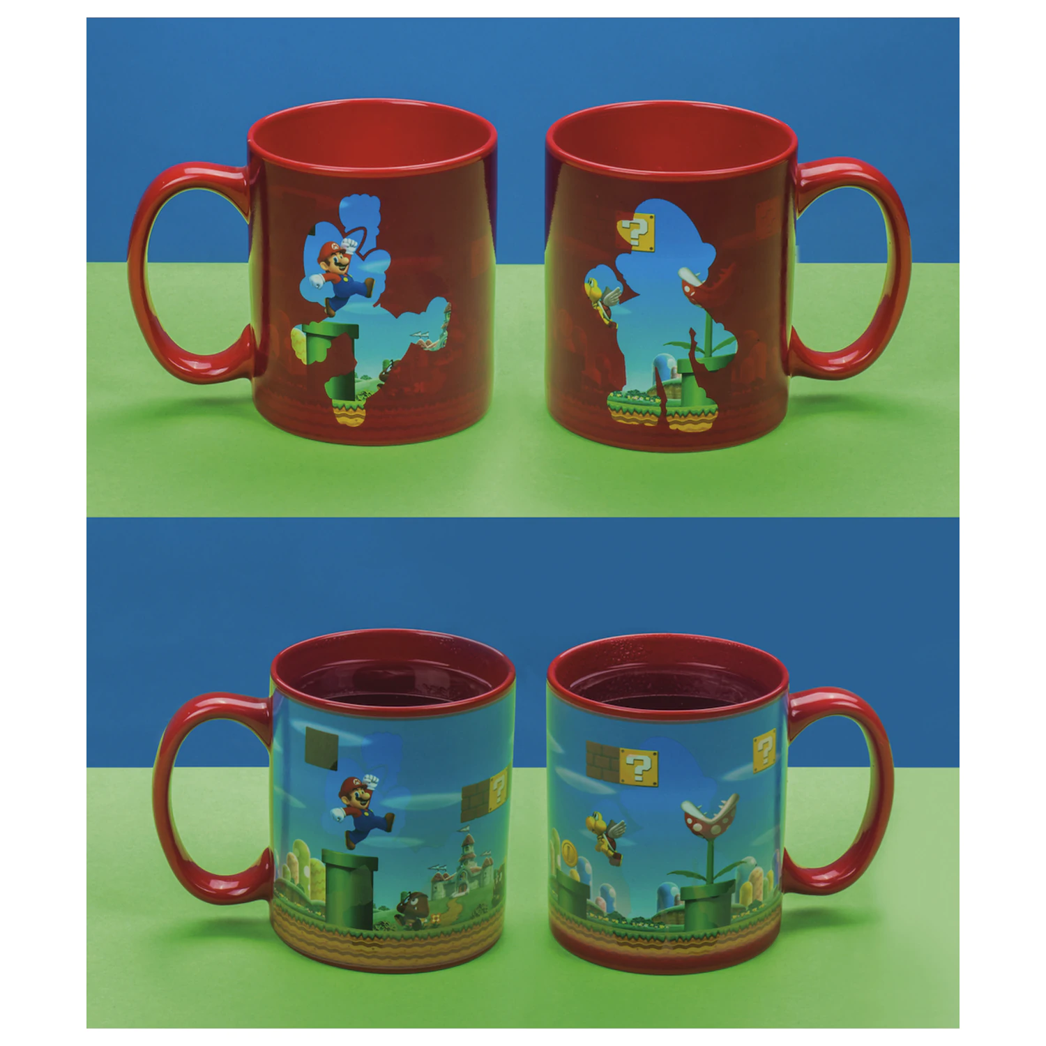 Super Mario Level Farbwechseltasse Produktfoto