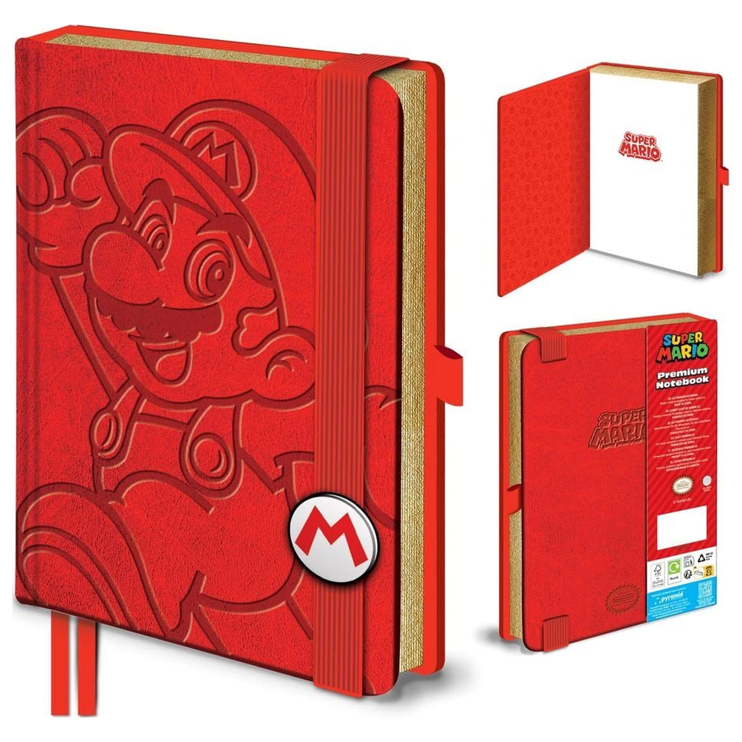 Super Mario - Mario A5 Notizbuch Produktfoto