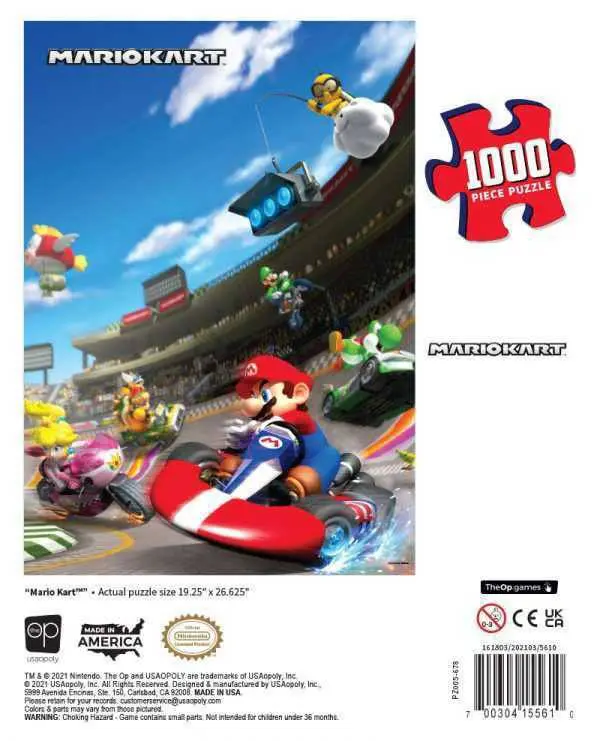 Super Mario Jigsaw Puzzle Mario Kart (1000 Stücke) Produktfoto