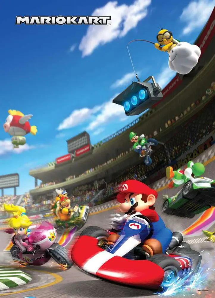 Super Mario Jigsaw Puzzle Mario Kart (1000 Stücke) Produktfoto