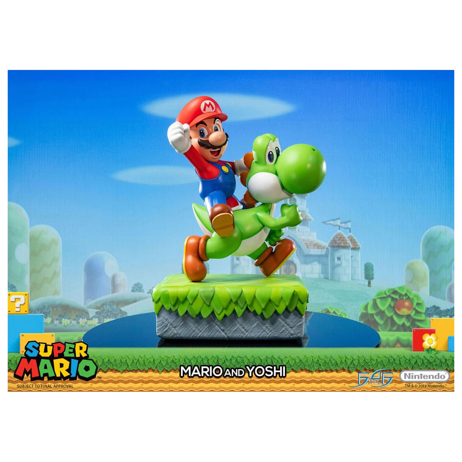 Super Mario Statue Mario & Yoshi 48 Zentimeter Produktfoto
