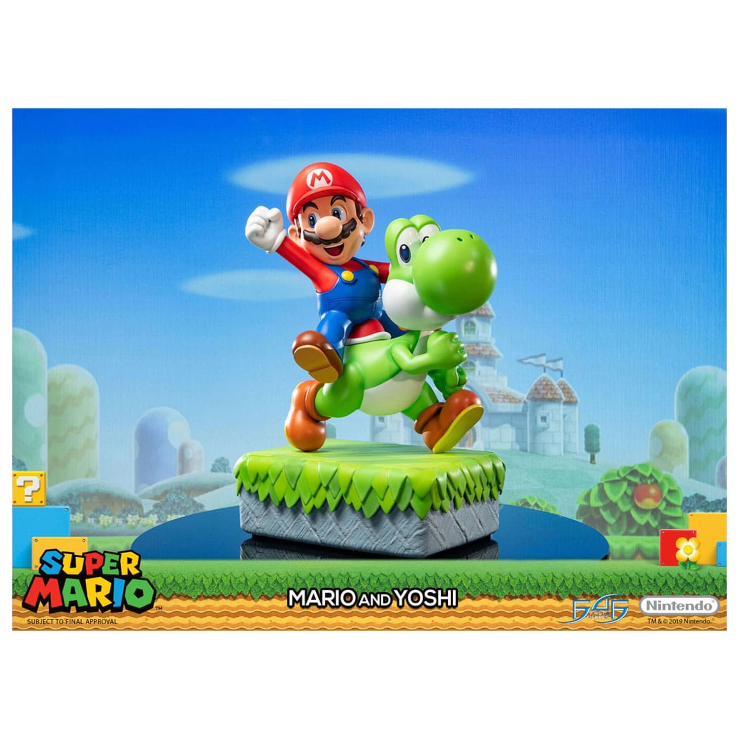 Super Mario Statue Mario & Yoshi 48 Zentimeter Produktfoto