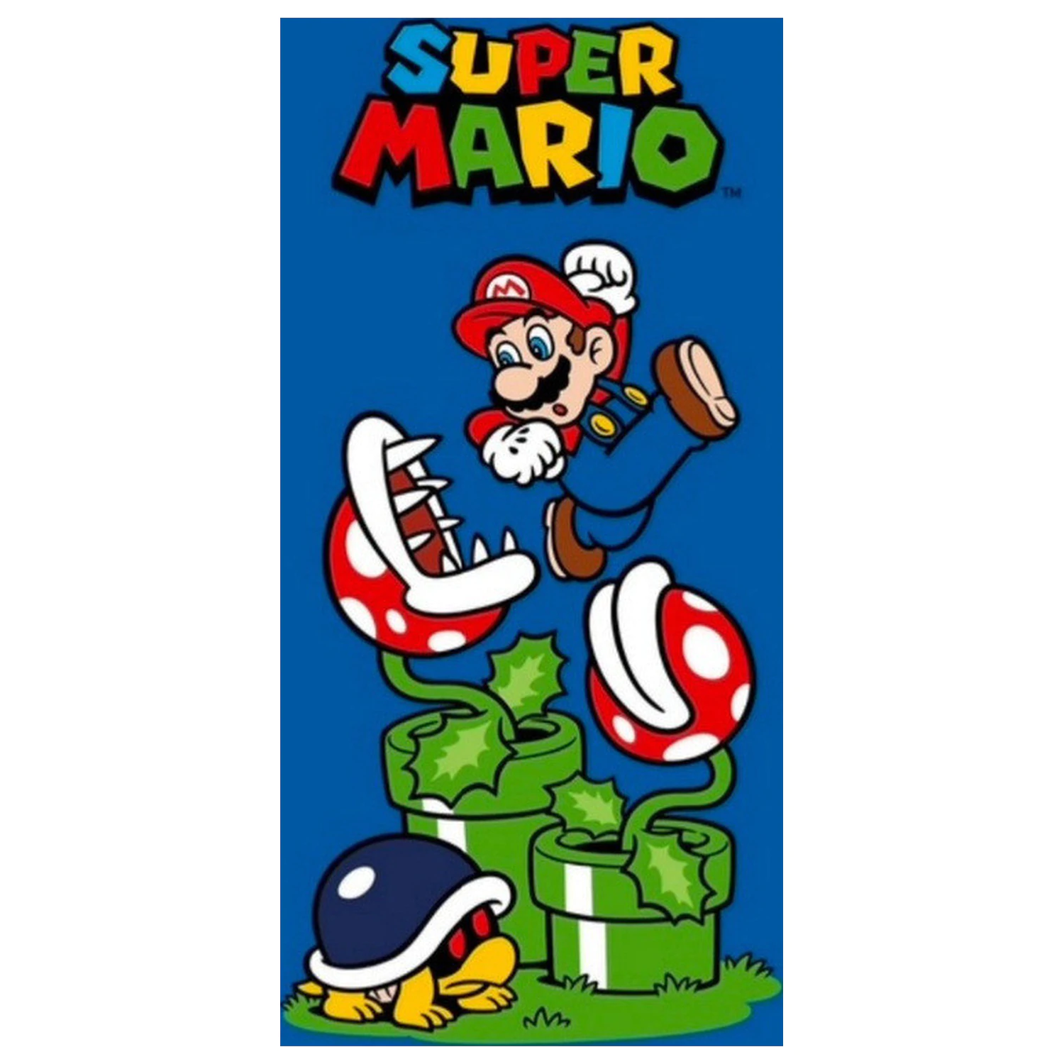 Super Mario Piranha Plants Handtuch 70x140 cm Produktfoto