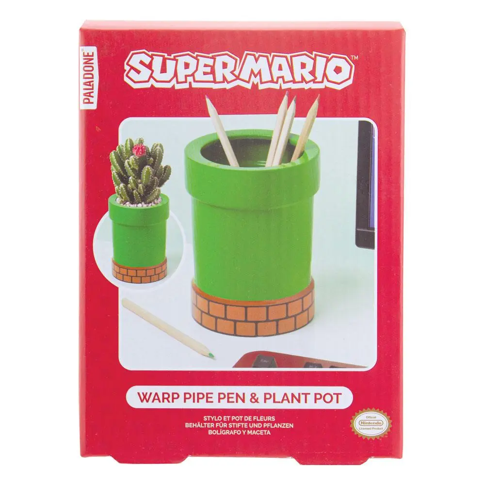 Super Mario Stiftebecher Topf Rohr Pflanze Produktfoto
