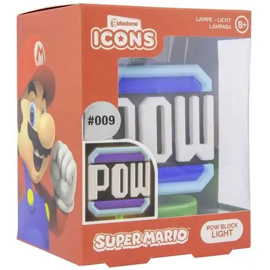 Super Mario POW Icon Leuchte Produktfoto