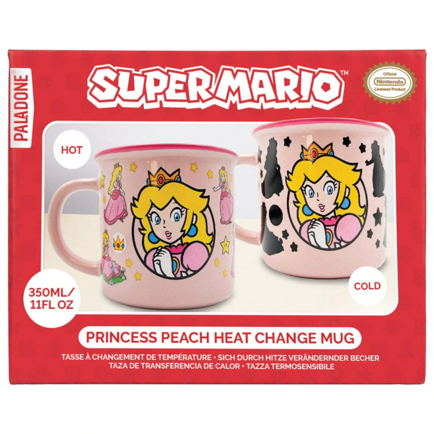 Super Mario Wärmewechsel-Tasse Princess Peach Produktfoto