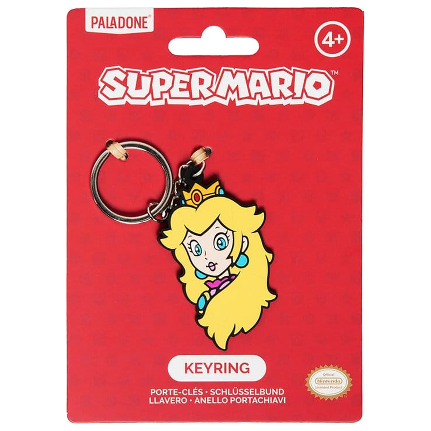 Super Mario Schlüsselanhänger Princess Peach PVC 6 cm Produktfoto