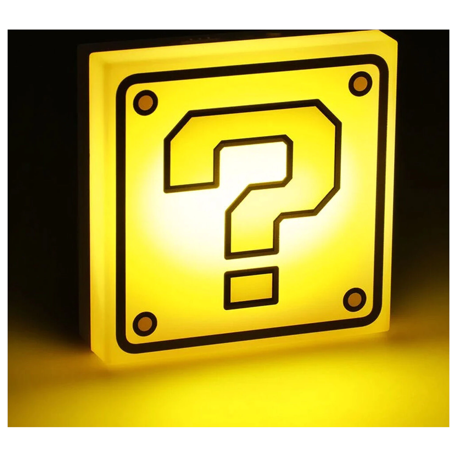 Super Mario Question Block Lampe Produktfoto