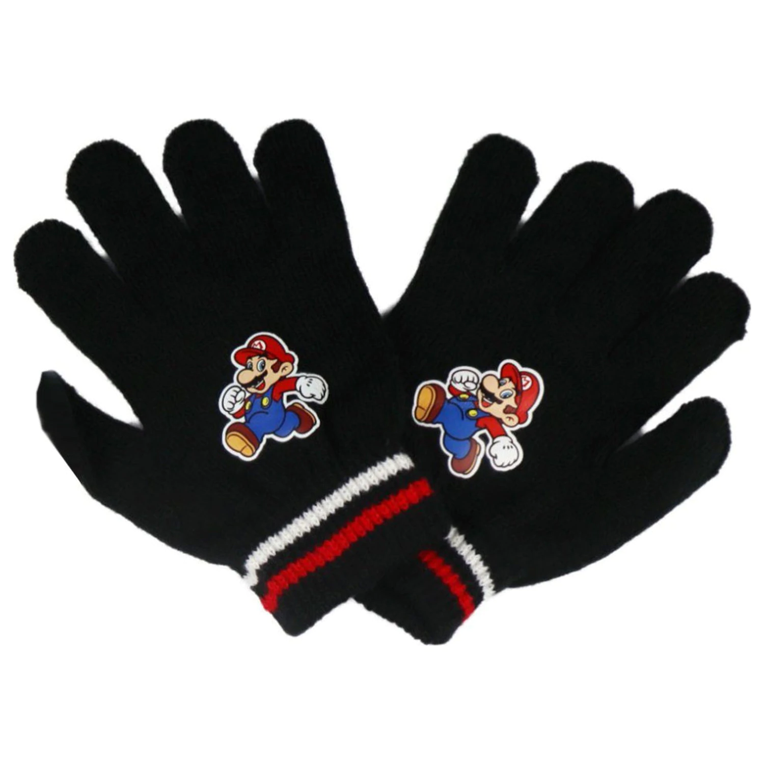 Super Mario Run Kinder Mütze und Handschuh Set 52 cm Produktfoto