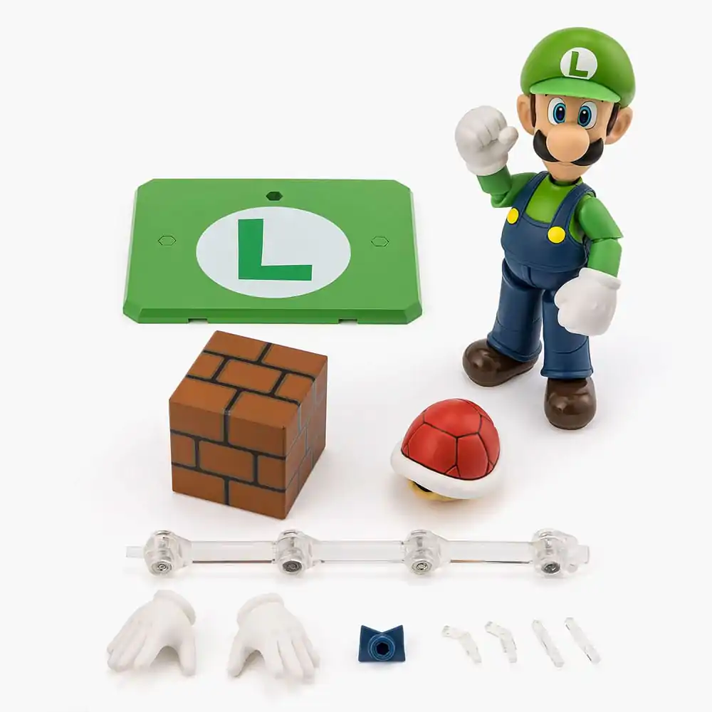 Super Mario S.H. Figuarts Action Figur Luigi 11 cm Produktfoto