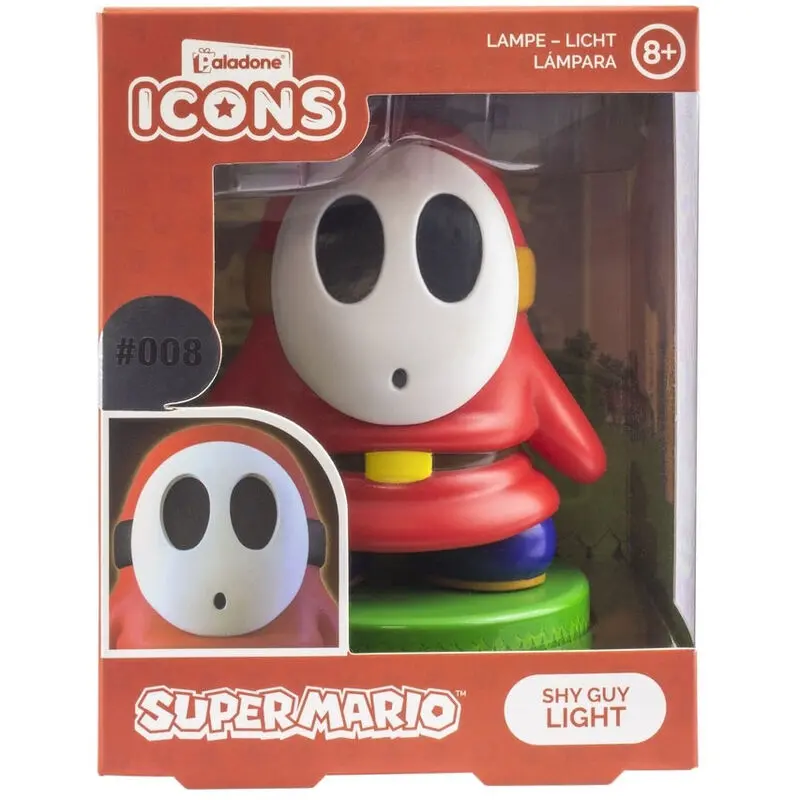 Super Mario Shy Guy Icon Lampe Produktfoto