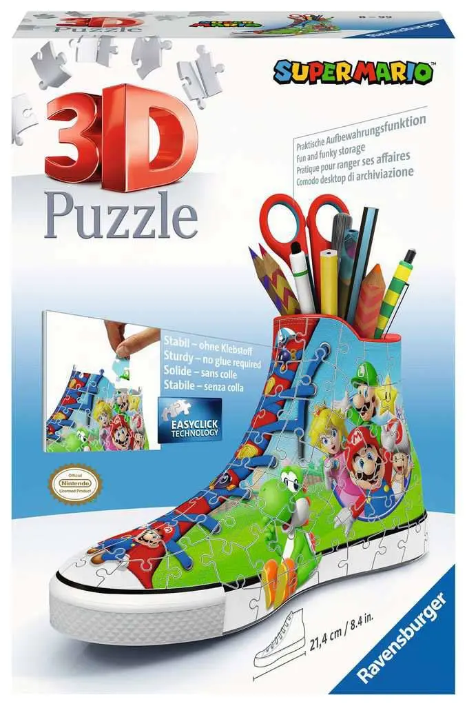 Super Mario 3D Puzzle Sneaker (108 Teile) Produktfoto