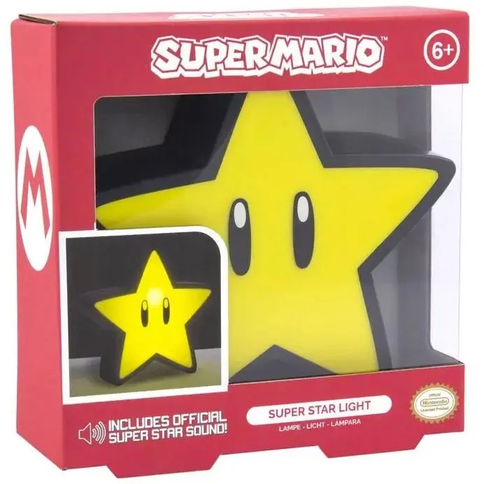 Super Mario Mini Licht mit Sound Super Star Produktfoto