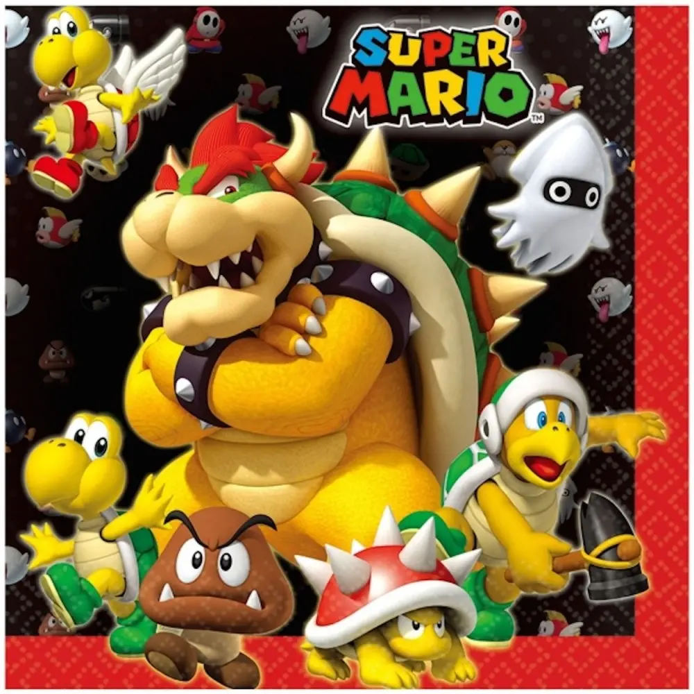Super Mario Servietten 20-teilig Produktfoto