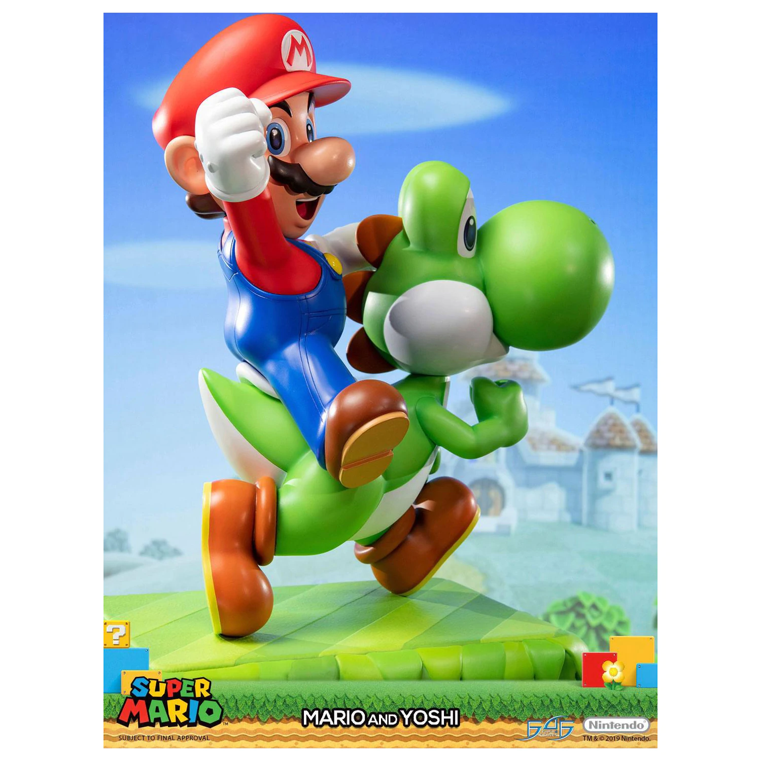 Super Mario Statue Mario & Yoshi 48 cm Produktfoto