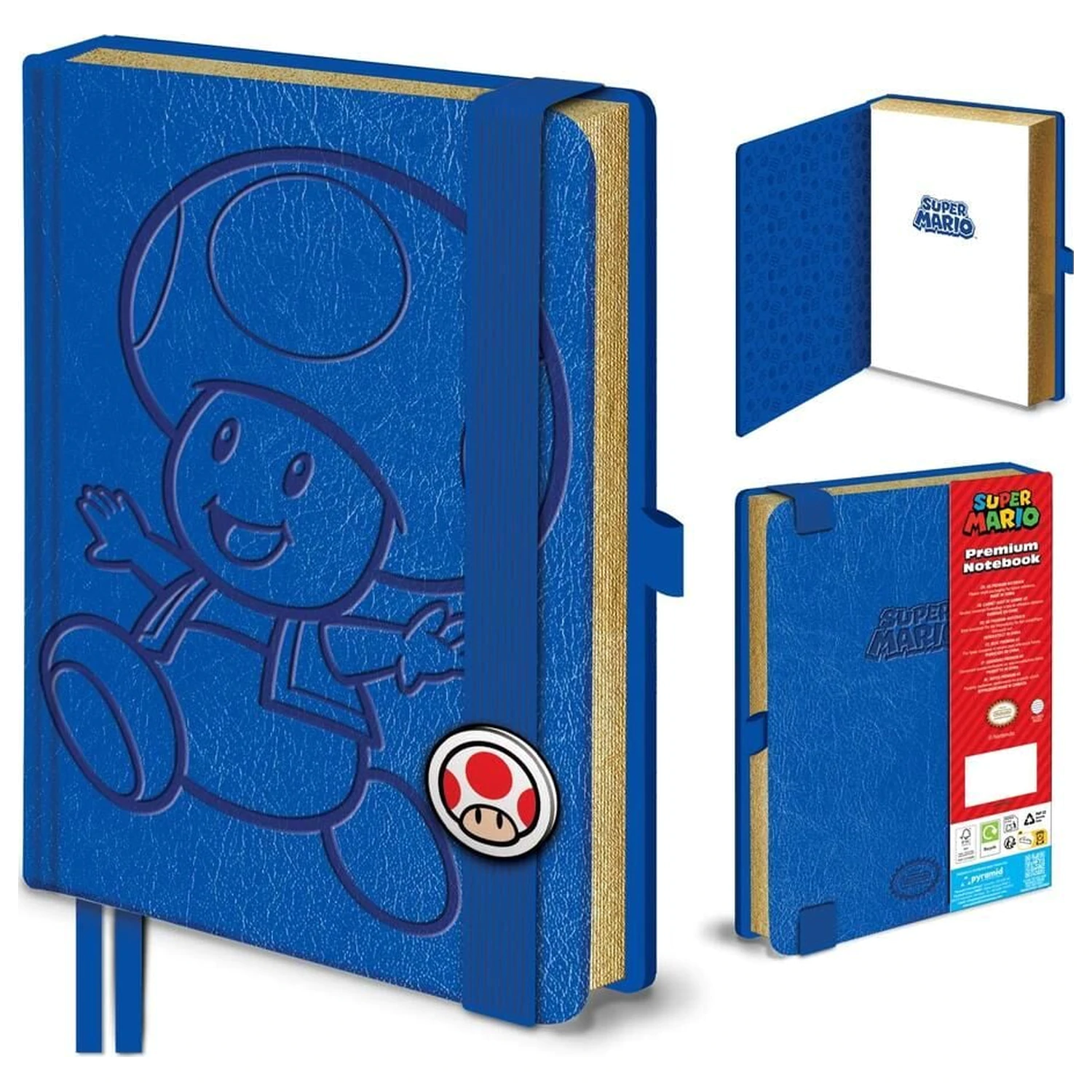 Super Mario Toad A5 Notizbuch Produktfoto