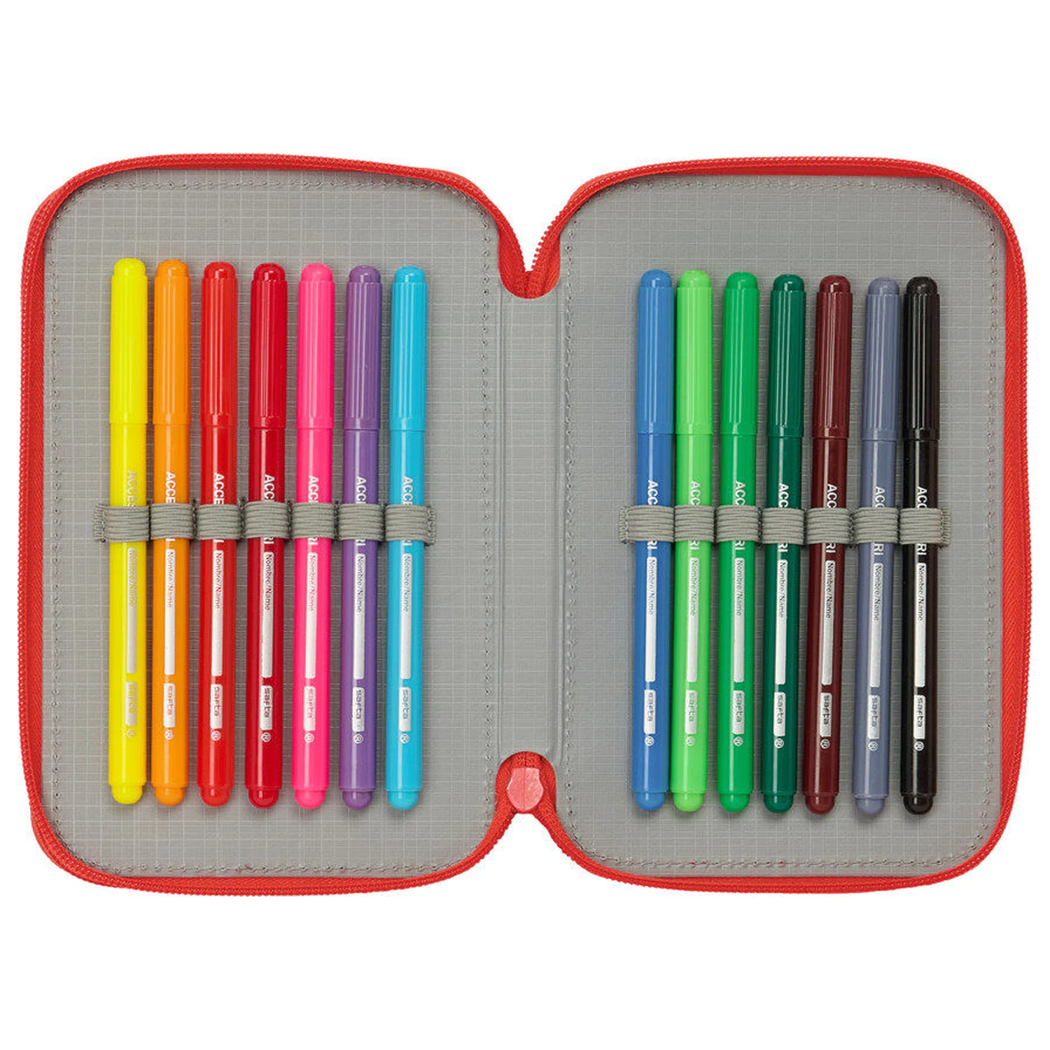 Super Mario dreifaches Federmäppchen 37-teilig Produktfoto