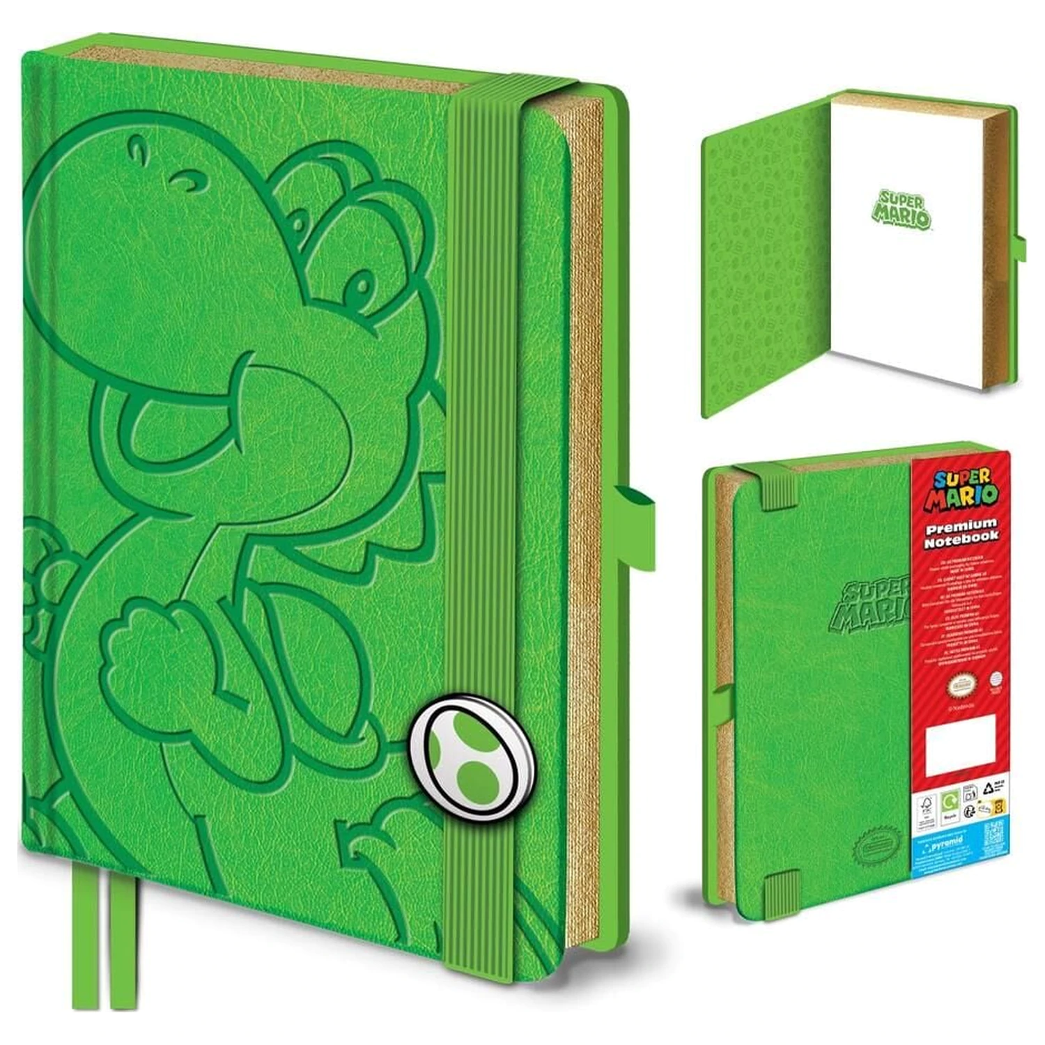 Super Mario Yoshi A5 Notizbuch Produktfoto