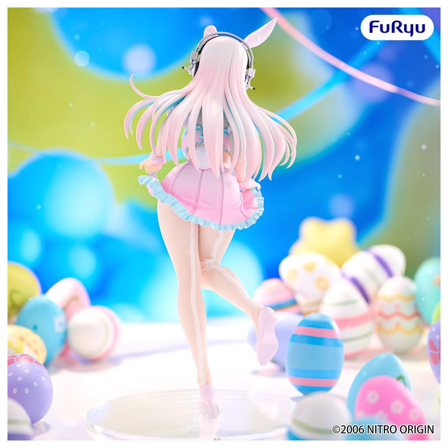 Super Sonico BiCute Bunnies PVC Figur Pastel Easter Ver. 29 cm Produktfoto