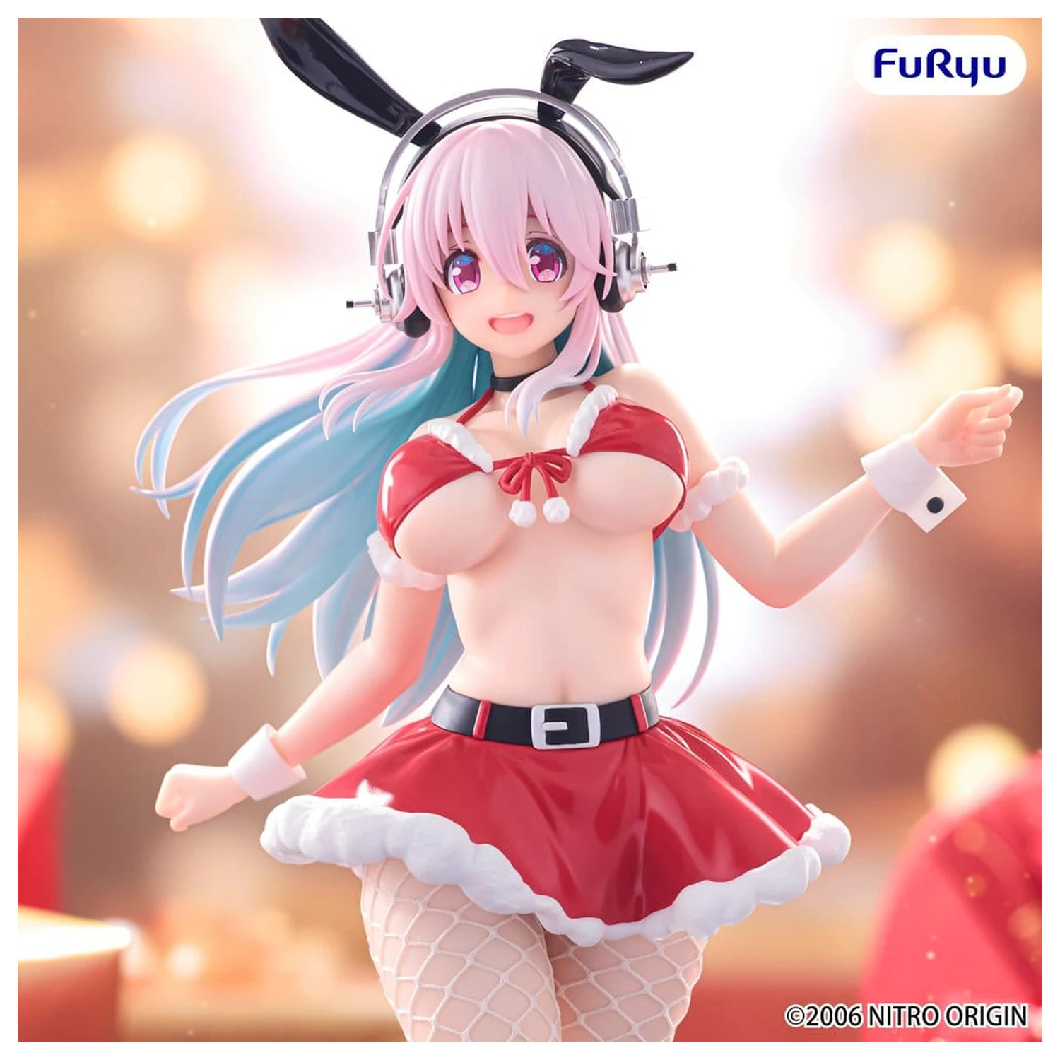 Super Sonico BiCute Bunnies PVC Figur Santa Ver. 30 cm Produktfoto