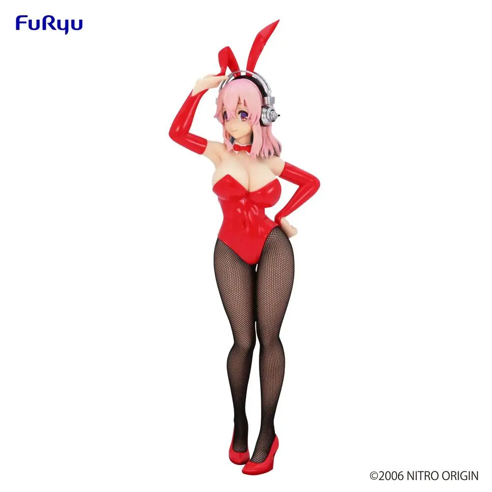 Super Sonico BiCute Bunnies PVC Statue Super Sonico Red Ver. 28 cm Produktfoto