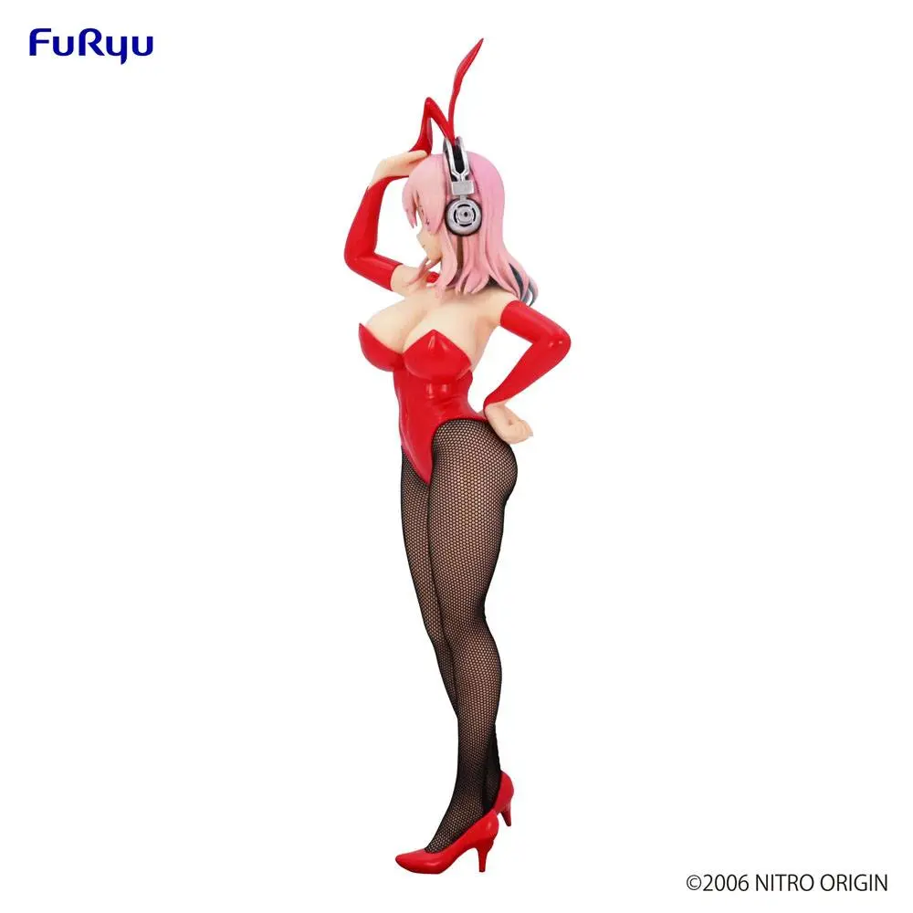 Super Sonico BiCute Bunnies PVC Statue Super Sonico Red Ver. 28 cm Produktfoto