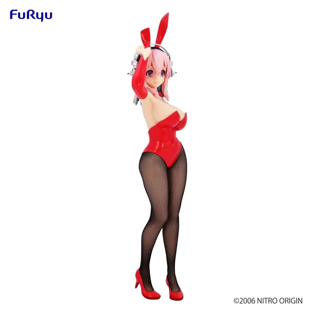 Super Sonico BiCute Bunnies PVC Statue Super Sonico Red Ver. 28 cm Produktfoto