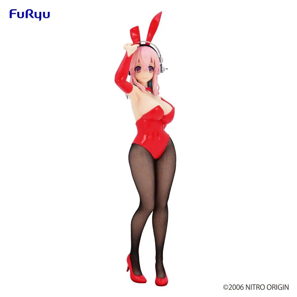 Super Sonico BiCute Bunnies PVC Statue Super Sonico Red Ver. 28 cm Produktfoto