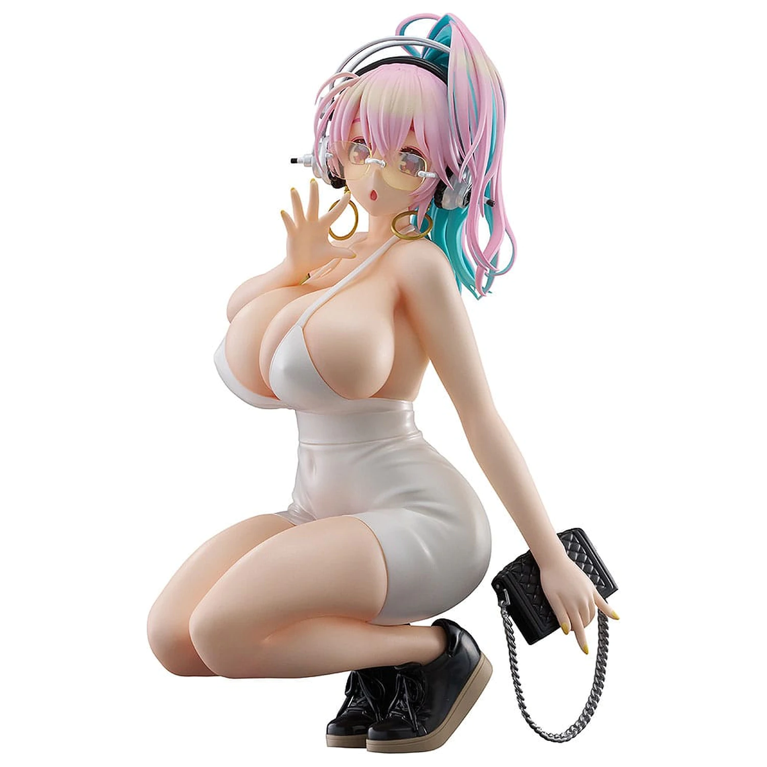 Super Sonico Pop Up Parade PVC Statue Super Sonico: 15th Mini Dress Ver. L Size 20 cm Produktfoto