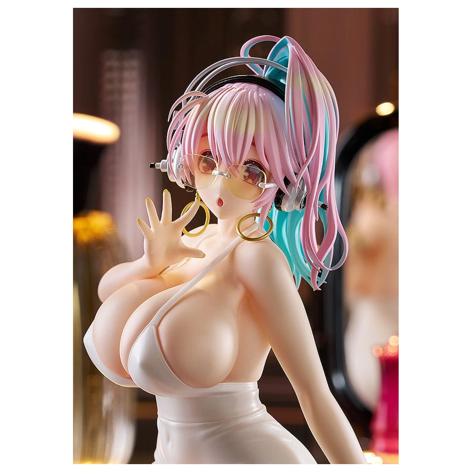 Super Sonico Pop Up Parade PVC Statue Super Sonico: 15th Mini Dress Ver. L Size 20 cm Produktfoto