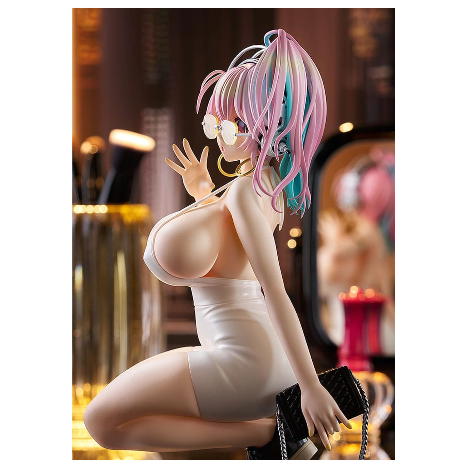 Super Sonico Pop Up Parade PVC Statue Super Sonico: 15th Mini Dress Ver. L Size 20 cm Produktfoto