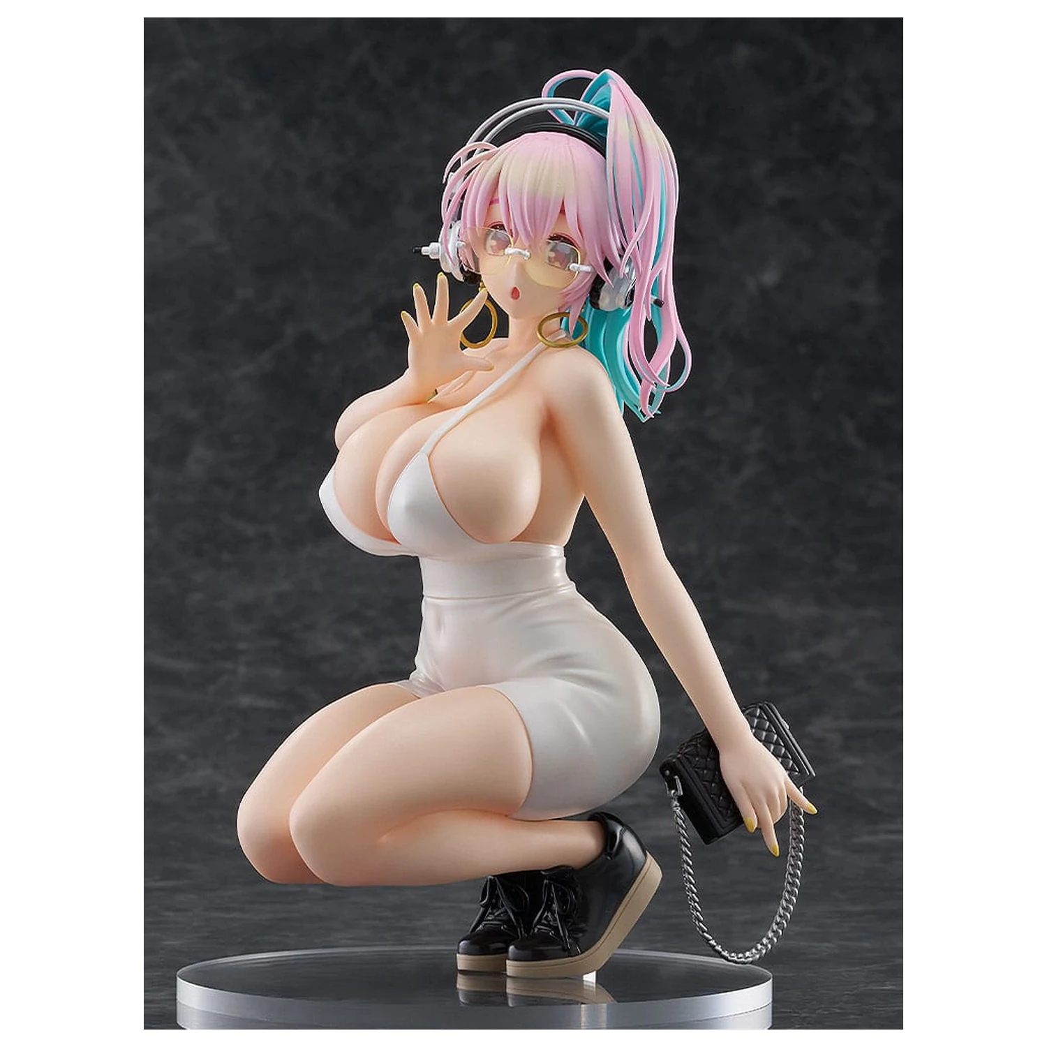Super Sonico Pop Up Parade PVC Statue Super Sonico: 15th Mini Dress Ver. L Size 20 cm Produktfoto