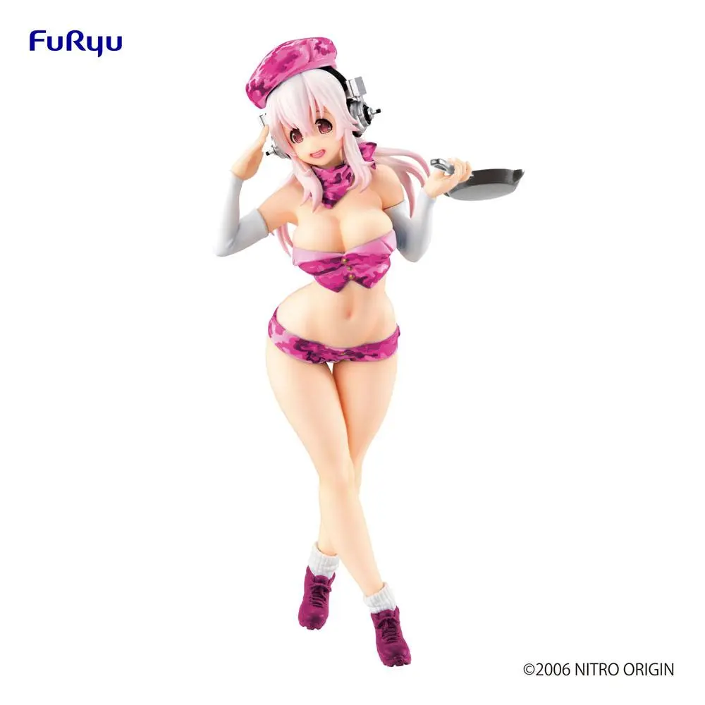 Super Sonico Special PVC Statue Super Sonico Military 18 cm termékfotó