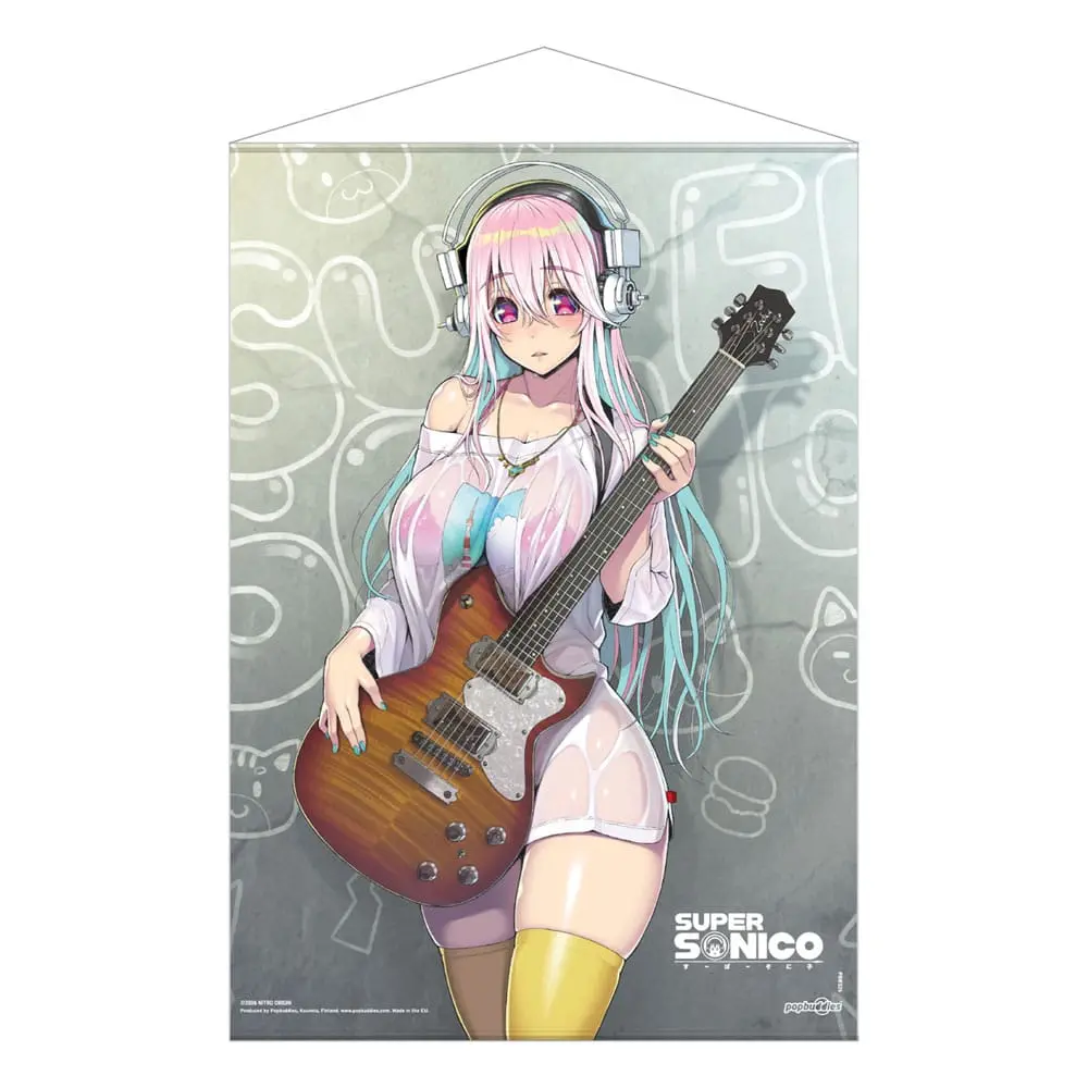 Super Sonico Wandrolle Super Sonico with Guitar 50 x 70 cm termékfotó