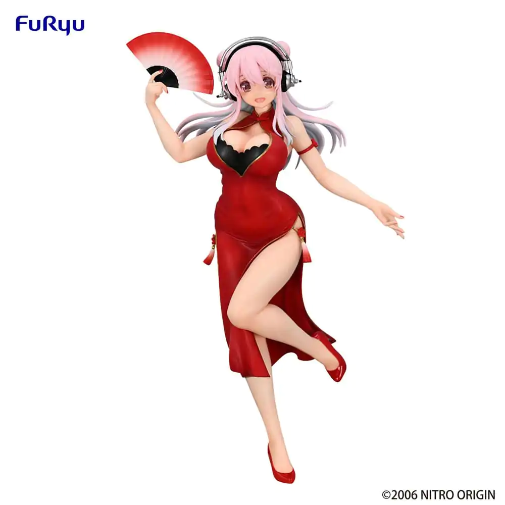 Super Sonico Trio-Try-iT PVC Statue China Dress Ver. 21 cm termékfotó