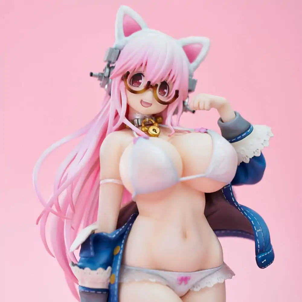 Super Sonico PVC Statue Super Sonico White Cat Ver. 27 cm termékfotó