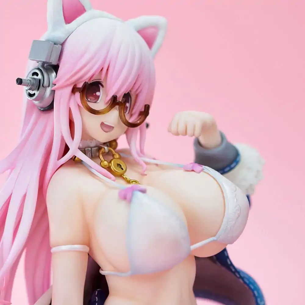 Super Sonico PVC Statue Super Sonico White Cat Ver. 27 cm termékfotó