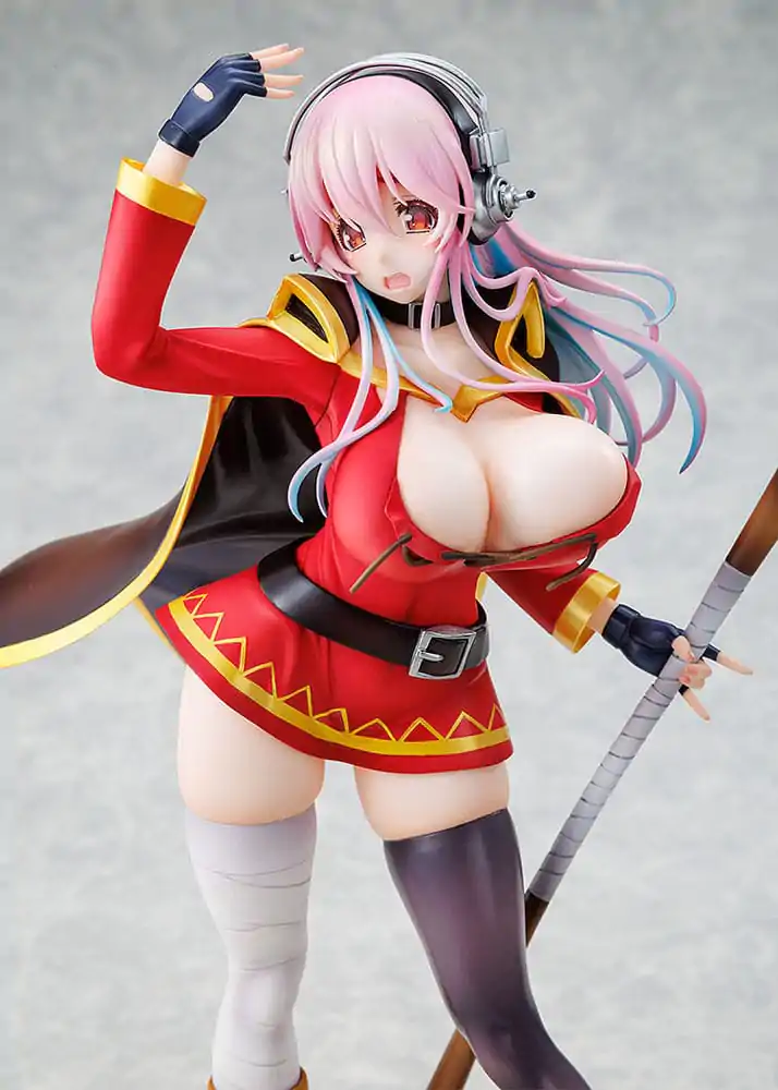 Super Sonico x Konosuba PVC Statue 1/7 Super Sonico Megumin Kollaboration Version 25 cm Produktfoto