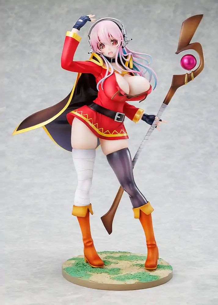 Super Sonico x Konosuba PVC Statue 1/7 Super Sonico Megumin Kollaboration Version 25 cm Produktfoto