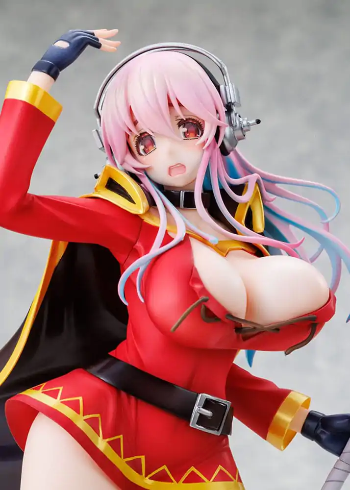 Super Sonico x Konosuba PVC Statue 1/7 Super Sonico Megumin Kollaboration Version 25 cm Produktfoto