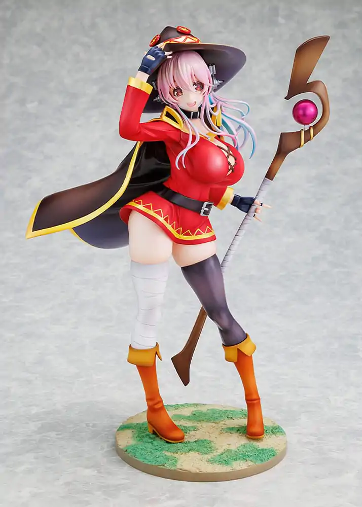 Super Sonico x Konosuba PVC Statue 1/7 Super Sonico Megumin Kollaboration Version 25 cm Produktfoto